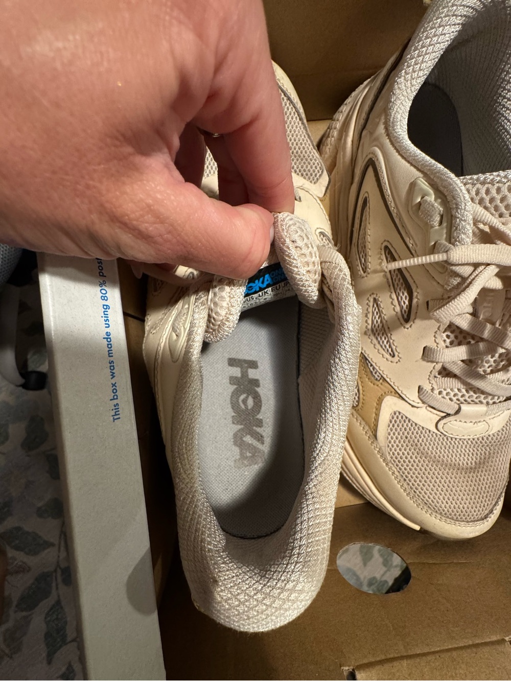 Hoka One One Clifton L in Vanilla Wheat W 7.5 - Picture 11 of 11